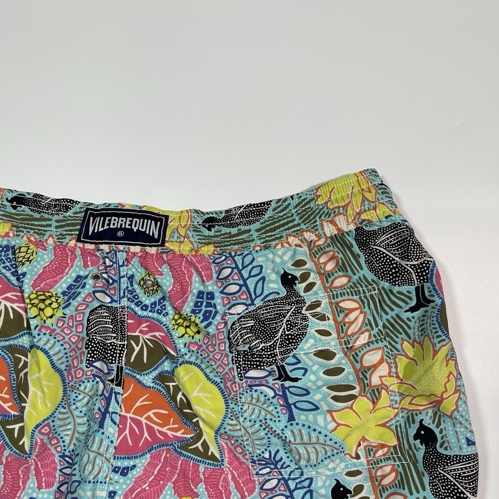 Vilebrequin Swim Trunks Mens XXL Hawaiian Summer Beach Lined Shorts - Picture 4 of 6